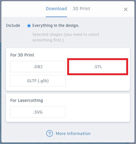 tinkercad stl|Importing and Exporting in TinkerCAD .